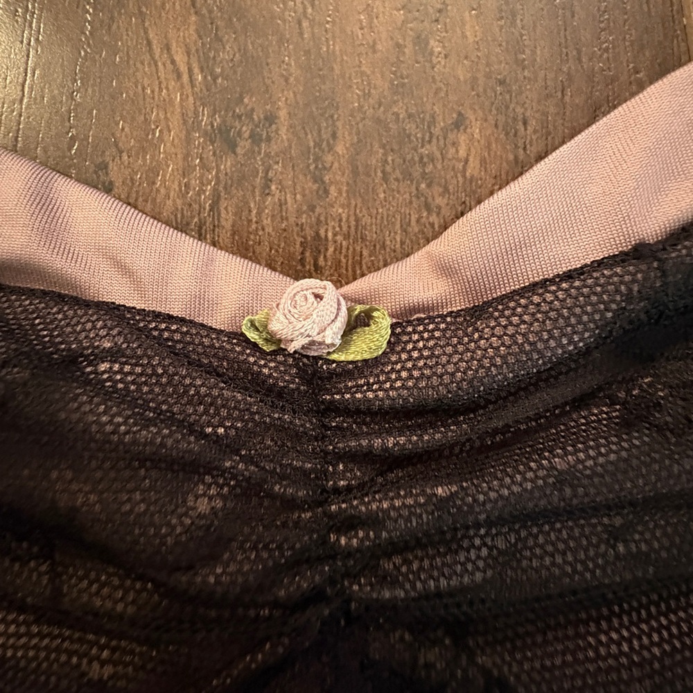 Hesperios Mauve Lace Tank Top Small - Picture 3 of 9